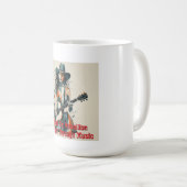 Custom Country Girl Gitarrist Art Inspiration Kaffeetasse (VorderseiteRechts)