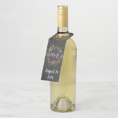 Custom Country Style Niedliche Blumenschrift Art M Flaschenanhänger (Angewinkelt)