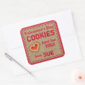 Custom Country Valentine Cookies Stickers (Umschlag)