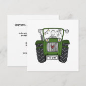 Custom Country Wedding Blue Traktor Abend Einladung (Vorne/Hinten)