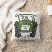 Custom Country Wedding Green Tractor Kissen (Decke)