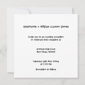 Custom Country Wedding Green Traktor Einladung (Rückseite)