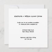 Custom Country Wedding Red Tractor Abend Einladung (Rückseite)