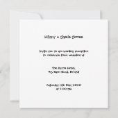 Custom Country Wedding Traktor Abend Einladung (Rückseite)