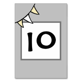 Custom Country Wedding Traktor Bunting Tischnummer