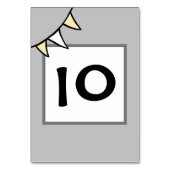 Custom Country Wedding Traktor Bunting Tischnummer (Rückseite)