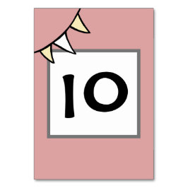 Custom Country Wedding Traktor Bunting Tischnummer