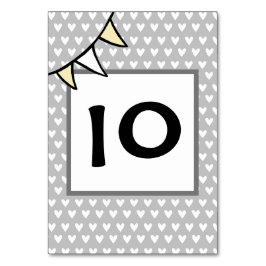 Custom Country Wedding Traktor Bunting Tischnummer