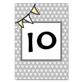 Custom Country Wedding Traktor Bunting Tischnummer (Rückseite)