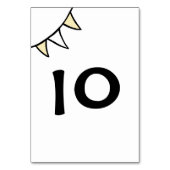 Custom Country Wedding Traktor Bunting Tischnummer (Rückseite)