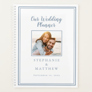 Custom Couple Foto Chic Dusty Blue Unsere Hochzeit Planer