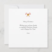 Custom Couple Foto & Niedlich Elf Weihnachten (Rückseite)