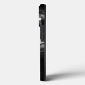 Custom Couple Foto Stilvolles Schwarz Abstrakt Case-Mate iPhone Hülle (Rückseite / Links)