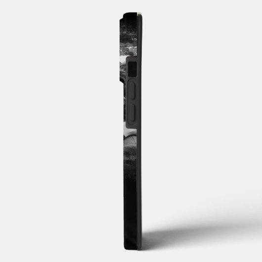 Custom Couple Foto Stilvolles Schwarz Abstrakt Case-Mate iPhone Hülle (Rückseite / Links)