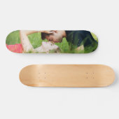 Custom Couple Foto Wedding Skateboard (Horizontal)