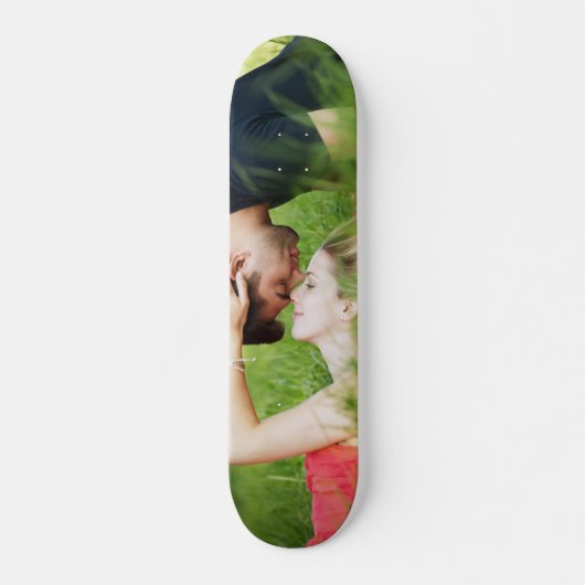 Custom Couple Foto Wedding Skateboard (Vorne)