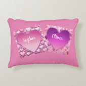 Custom Couple Heart Dekokissen (Vorderseite)