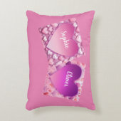 Custom Couple Heart Dekokissen (Vorderseite(Vertikal))