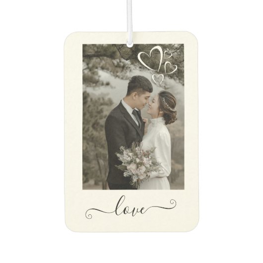 Custom Couple Love Air Freshener Autolufterfrischer (Vorderseite)