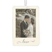 Custom Couple Love Air Freshener Autolufterfrischer (Rückseite)