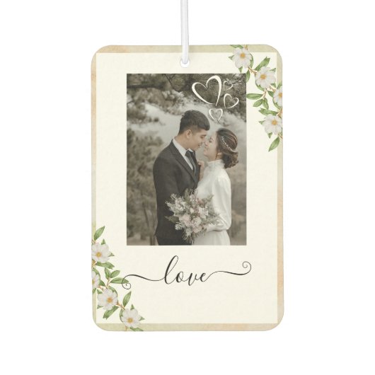 Custom Couple Love Air Freshener Autolufterfrischer (Vorderseite)