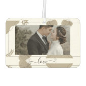 Custom Couple Love Air Freshener Autolufterfrischer (Rückseite)