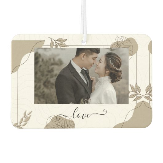 Custom Couple Love Air Freshener Autolufterfrischer (Vorderseite)