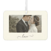 Custom Couple Love Air Freshener Autolufterfrischer (Rückseite)