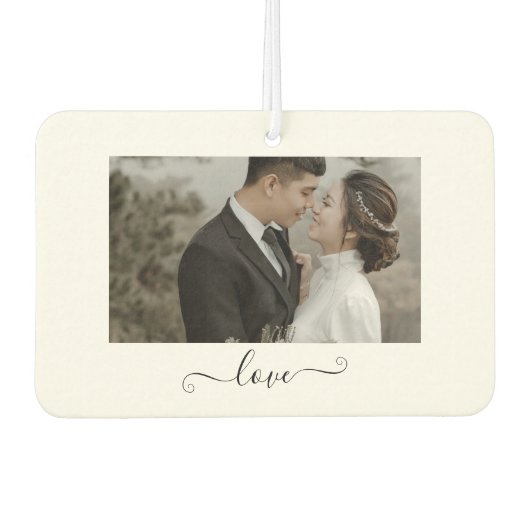 Custom Couple Love Air Freshener Autolufterfrischer (Vorderseite)