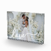Custom Couple Love Script Photo Block (Rechts)