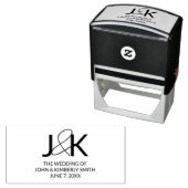 Custom Couple Monogram Permastempel (Beispiel)