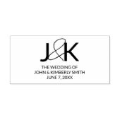 Custom Couple Monogram Permastempel (Design)