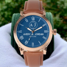 Custom Couple names Lovers Wedding Romantic Gifts  Armbanduhr