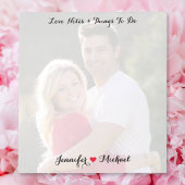 Custom Couple Photo Love Notes To Do List Notepad Notizblock