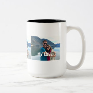 Custom Couple Photo Mug – Love Gift Zweifarbige Tasse