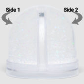 Custom couple photo text Snow Globe Schneekugeln (Seite)