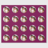 Custom Couple Photo Valentine Love Gift Wrap Geschenkpapier (Flach)