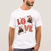 Custom Couple Preppy Valentine mens  T-Shirt (Vorderseite)