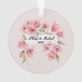 Custom Couple’s Travel Keepsake Ornament (Rückseite)