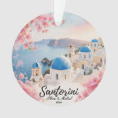 Custom Couple’s Travel Keepsake Ornament (Vorderseite)