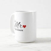 Custom Couple Tasse Hochzeit Tasse Jahrestag (Vorderseite Links)