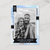 Custom Couple Trading Card, Wedding Danke Telefonnummerkarte (Vorderseite)