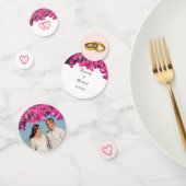 Custom Couple Tropical Floral Wedding Konfetti (Gruppe)