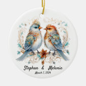 Custom Couple Wedding Ornament (Vorne)