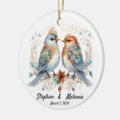 Custom Couple Wedding Ornament (Links)