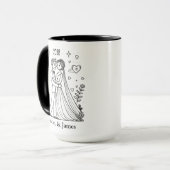 Custom Couples Coffee Mug Gift for Wife & Husband Tasse (Vorderseite Links)