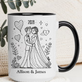 Custom Couples Coffee Mug Gift for Wife & Husband Tasse