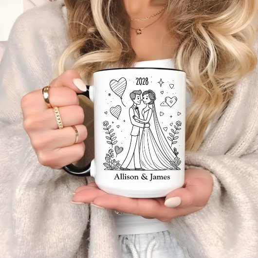 Custom Couples Coffee Mug Gift for Wife & Husband Tasse