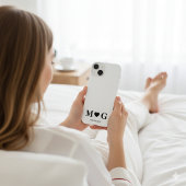 Custom Couples Monogram Heart Mark iPhone Hülle