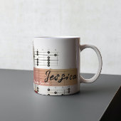 Custom Couple's Name Individuelle Name Gitarre Mus Kaffeetasse